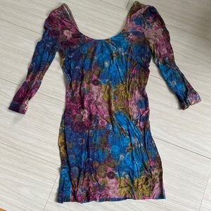 Floral tight fitted shirt